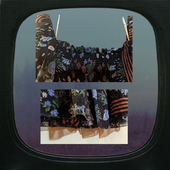 NWOT aritzia wilfred printed midi grace dress - Picture 4 of 4